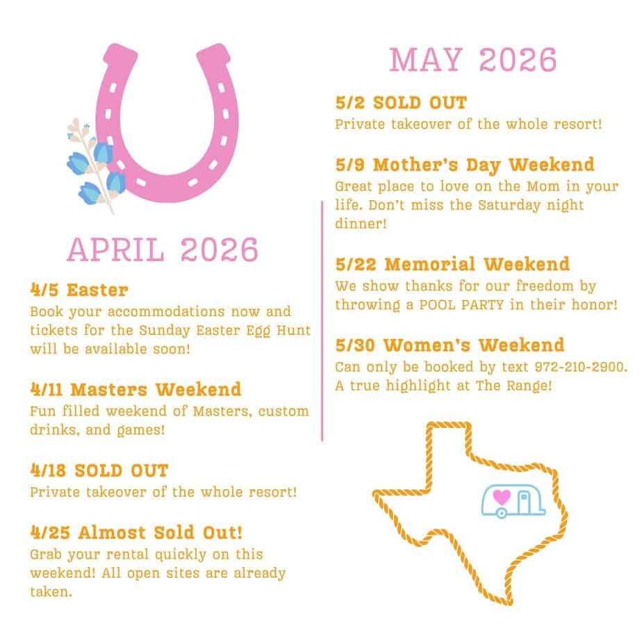 Spring 2026 Events at The Range